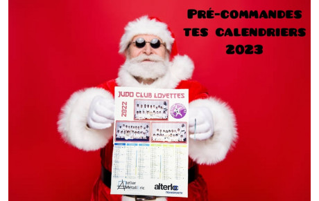 Pré-commandes de calendriers