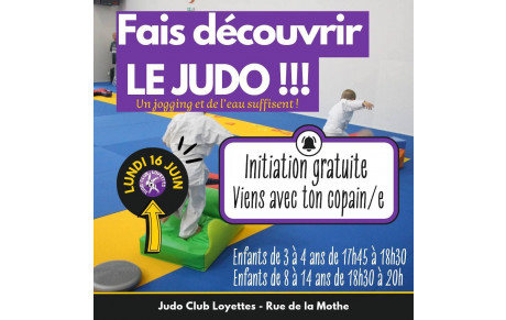 Invites ou découvres le Judo