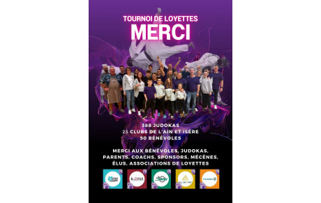 Remerciements Tournoi de Loyettes